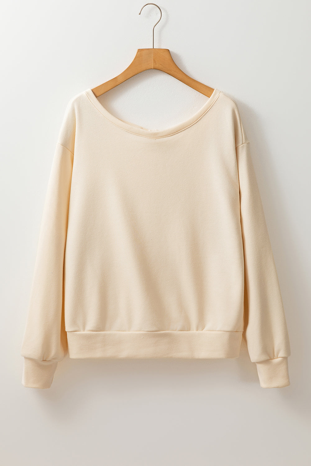 Apricot Bow Back Round Neck Top