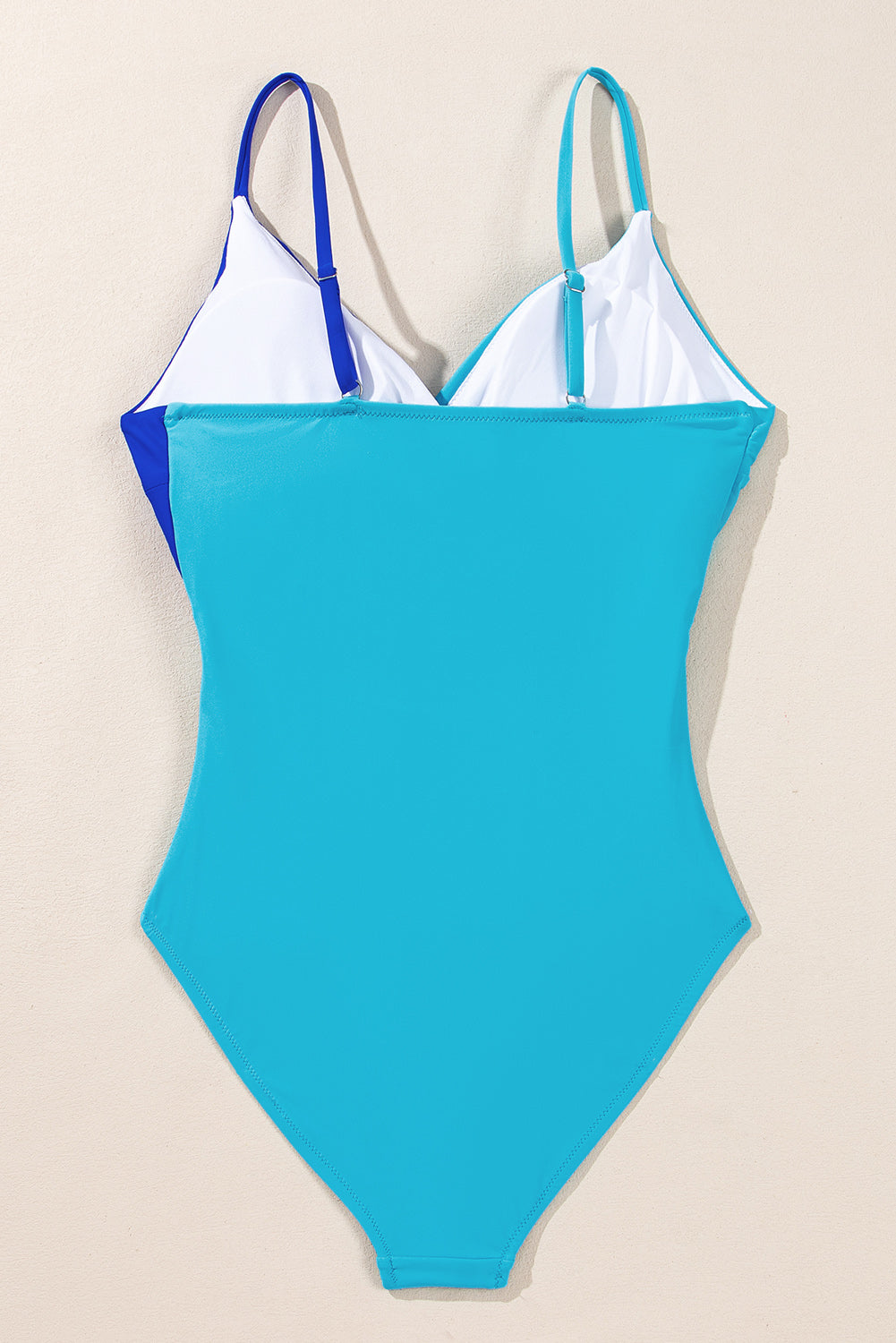 Crossover Colorblock Cutout One Piece Swimsuit