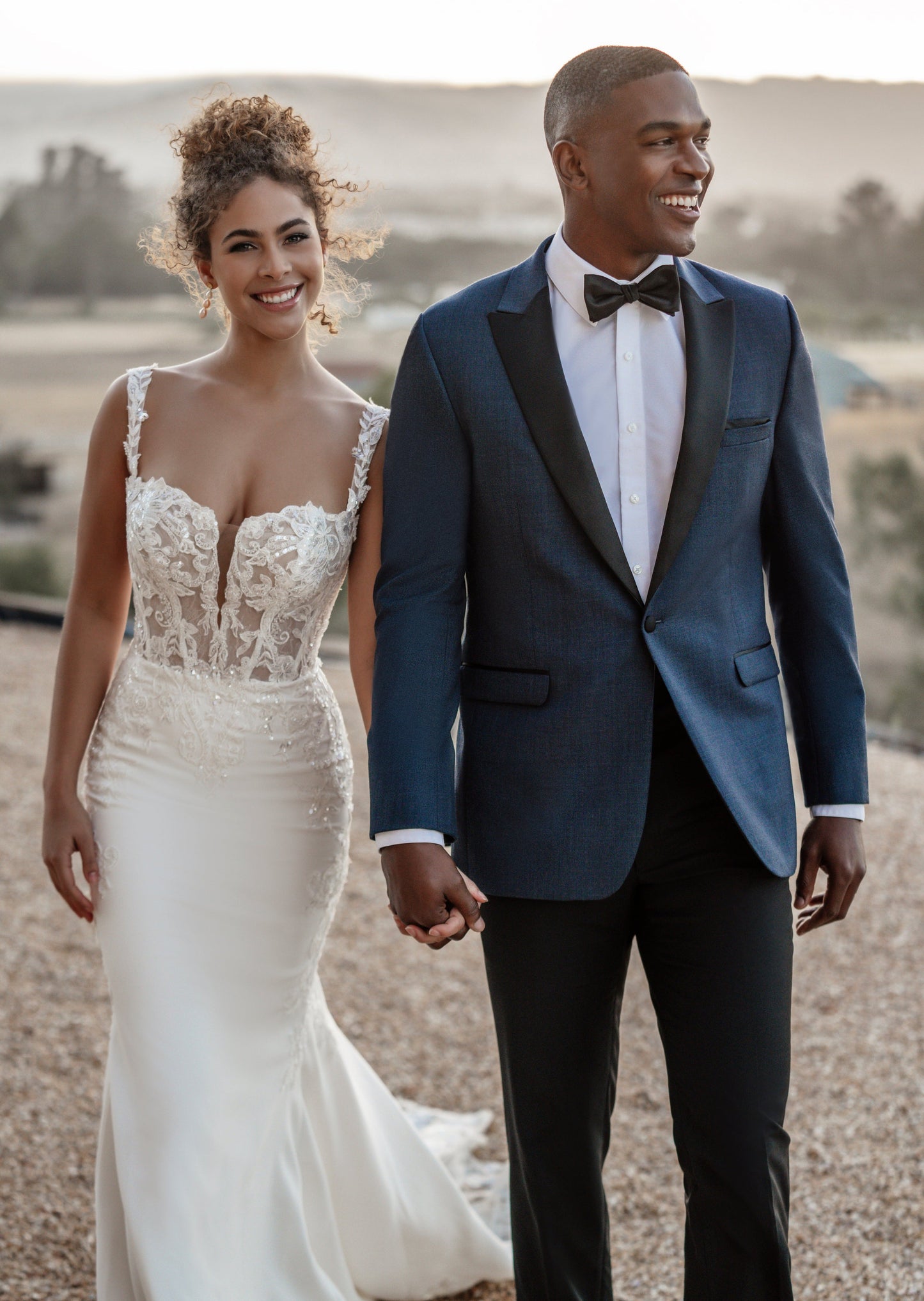 Ridge Denim Blue Tuxedo by Allure Men