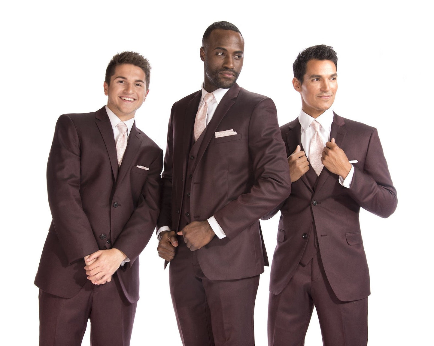 Ike Behar Burgundy Suit