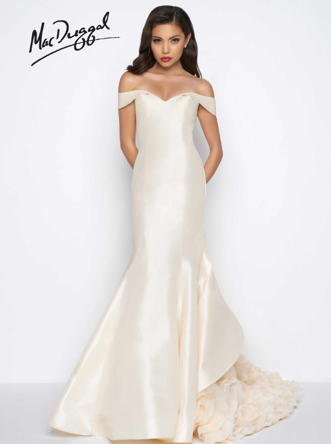 Off Shoulder Couture Mermaid Gown by Mac Duggal
