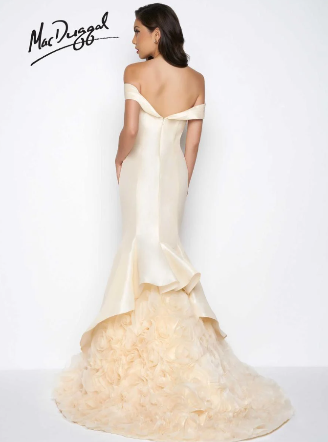 Off Shoulder Couture Mermaid Gown by Mac Duggal