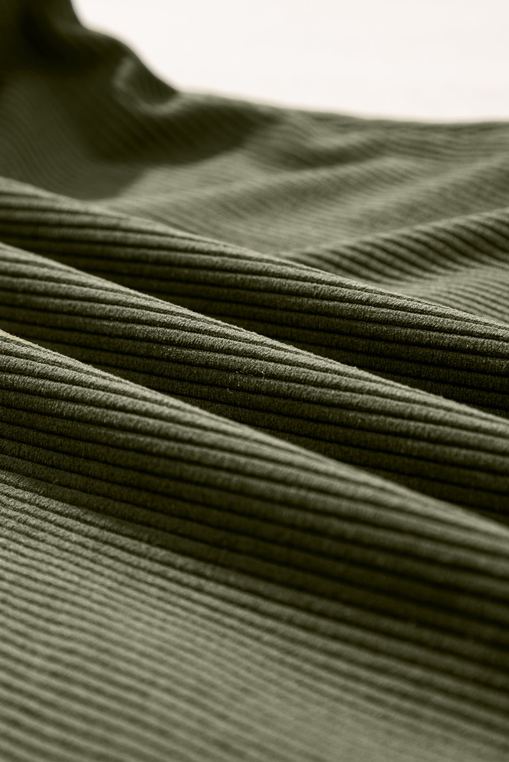 Plain Corduroy Pockets Overall Dress