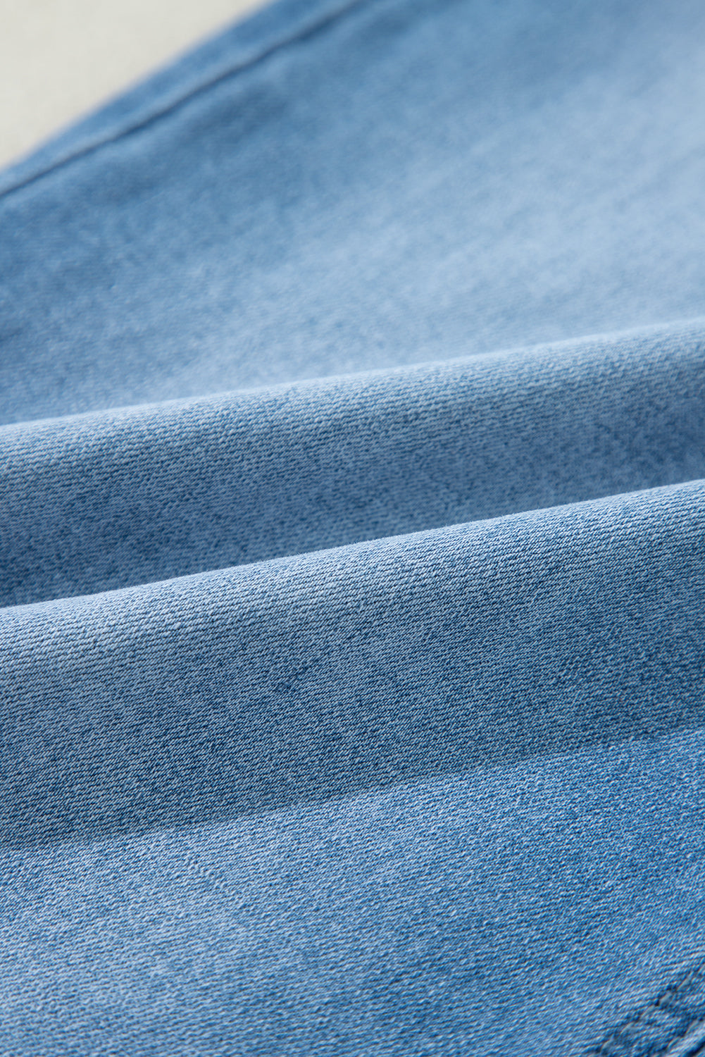 High Rise Shift Slit Leg Straight Jeans