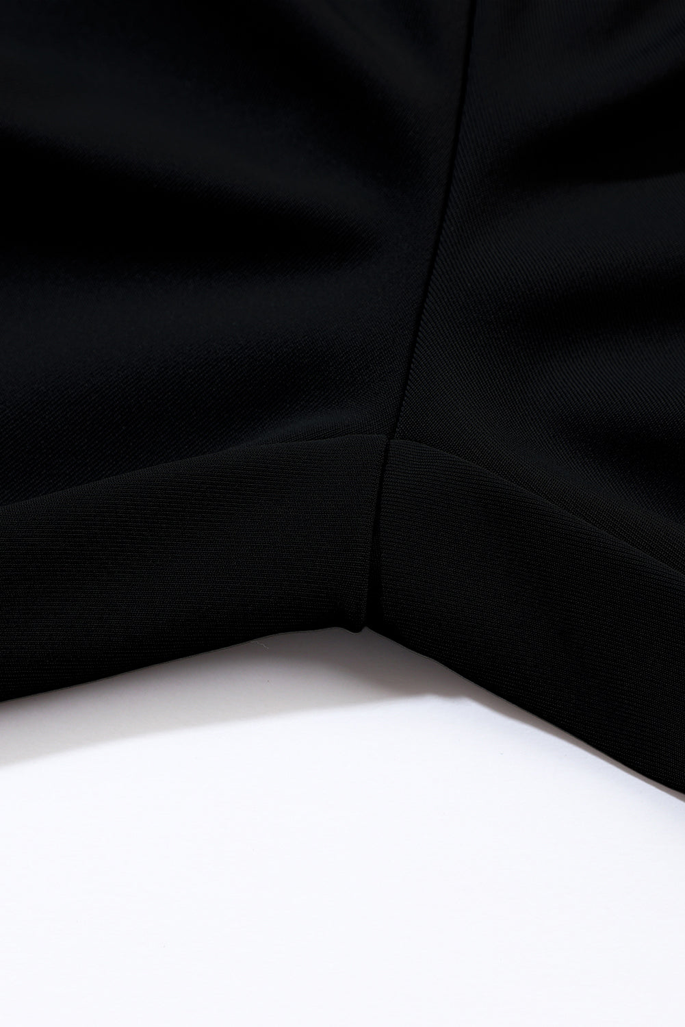 Black Pocket Smocked High Waist Joggers