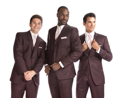 Ike Behar Burgundy Suit