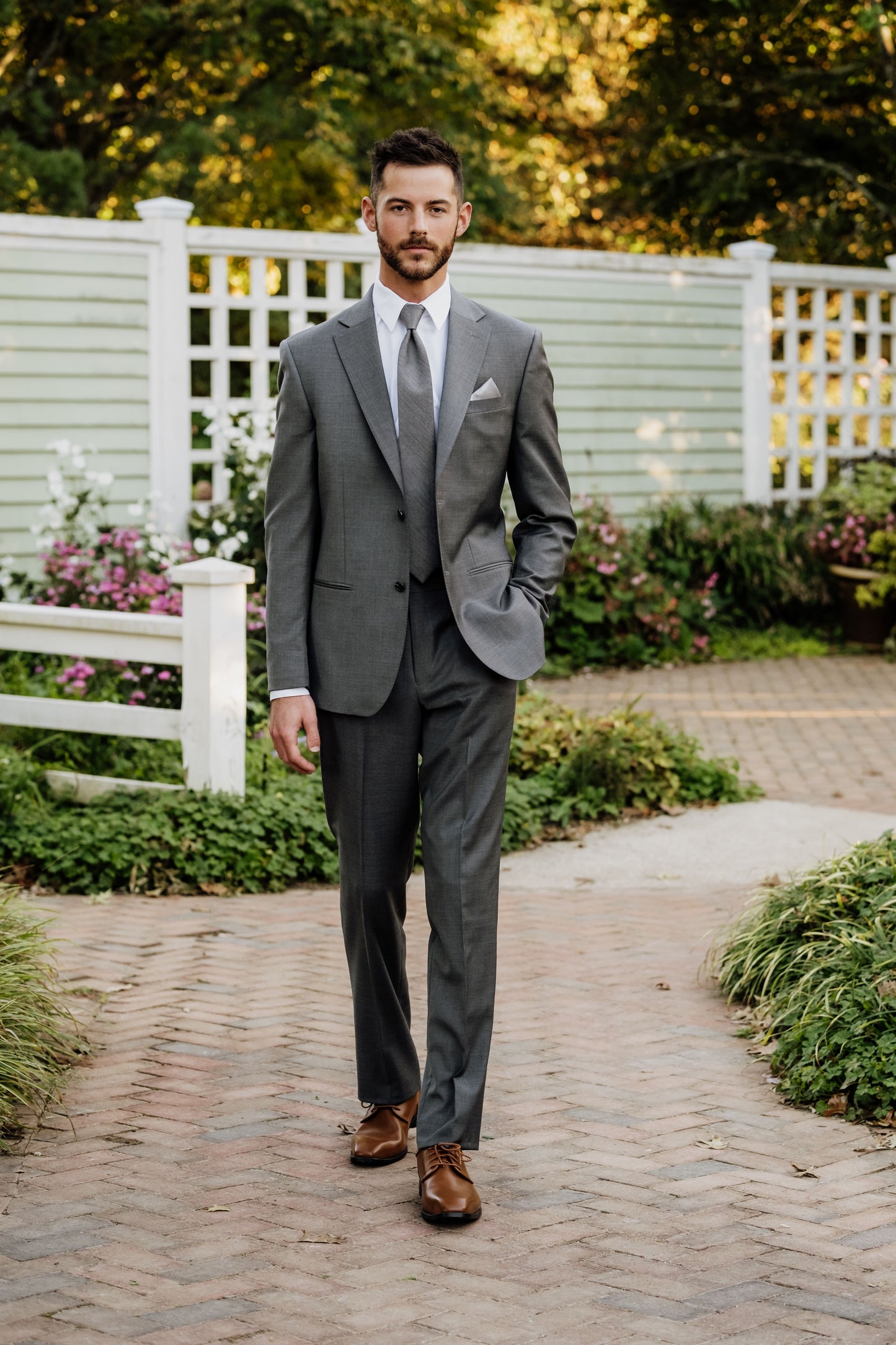 Marzotto Italian Milano Grey Suit