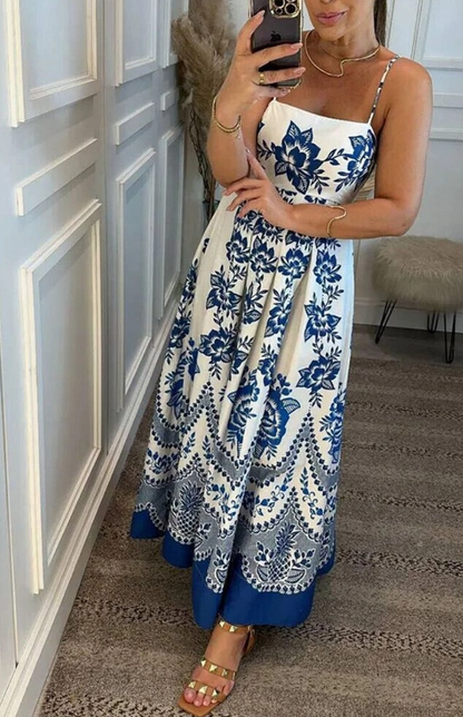 Women's Maxi Dress Casual Dress A Line Dress Elegant Bohemia Stylish Vacation Daily Beach Regular Fit Floral Sleeveless Strap Light Blue Summer Spring Women's Maxi Dress Casual Dress A Line Dress Elegant Bohemia Stylish Vacation Daily Beach Regular Fit Floral Sleeveless Strap Light Blue Summer Spring