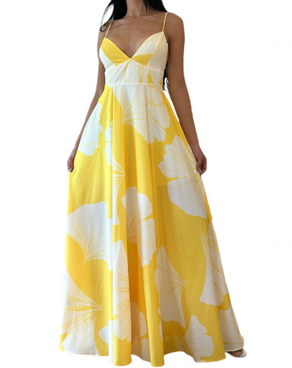 Easter Dresses Graphic Print Sleeveless Deep V Neck Slim Fit Casual Vacation Bodycon Maxi Dresses(Yellow/XL) Easter Dresses Graphic Print Sleeveless Deep V Neck Slim Fit Casual Vacation Bodycon Maxi Dresses(Yellow/XL)